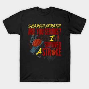 Funny Halloween I Survived A Stroke T-Shirt